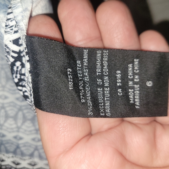 Mario Serrani B/W pattern dress Size 6 - Picture 6 of 7